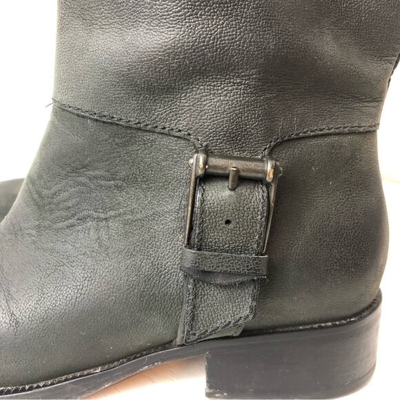 Cole Haan Nike Air Leora black leather moto boot size 6.5 - Picture 4 of 12